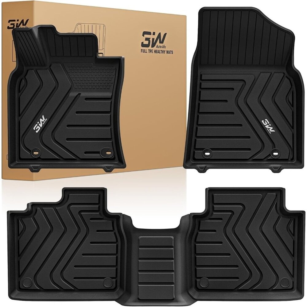 3W Floor Mats F Lexus ES (2019-2024 ES350/ES300h & 2025 ES300h/ES Hybrid) TPE